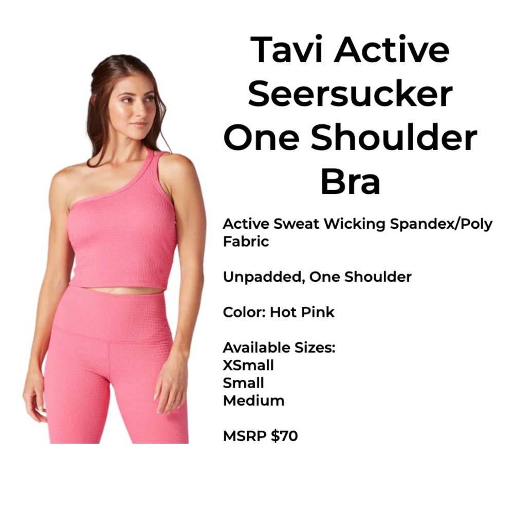 Tavi Active Seersucker One Shoulder Top. NWT.